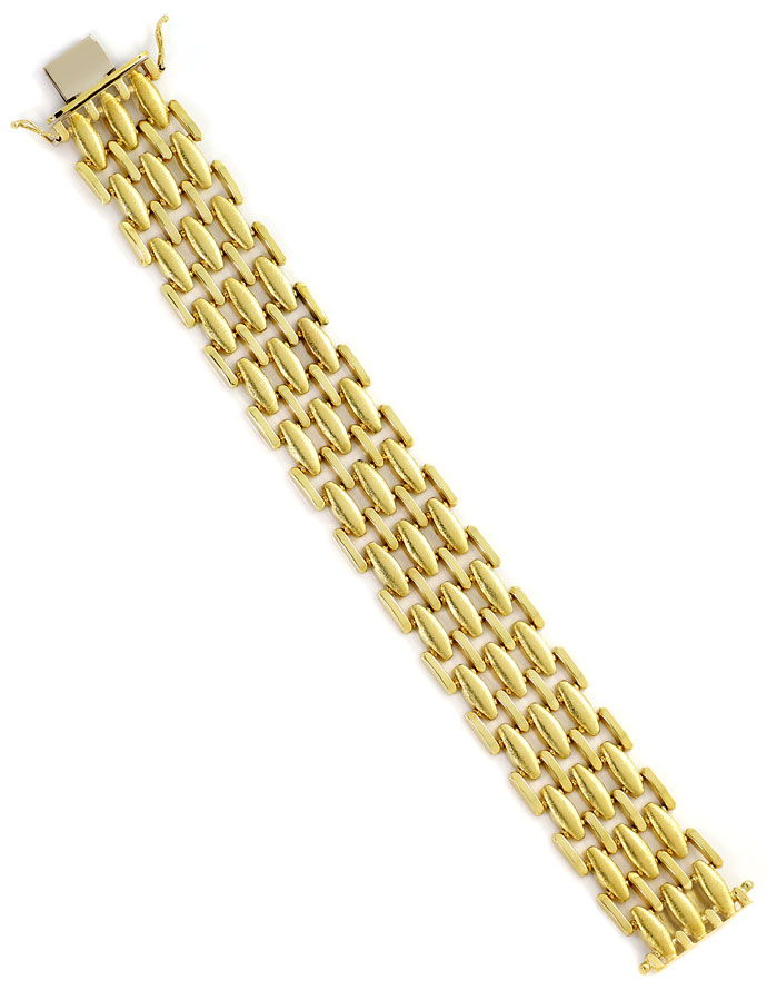 Foto 3 - Gold-Armband, Polierte Stäbchen und Matte Linsen in 14K, K2689