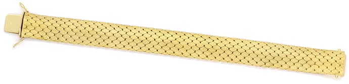 Foto 1 - Goldarmband im Waben Muster massiv 14K Gelbgold, K3231