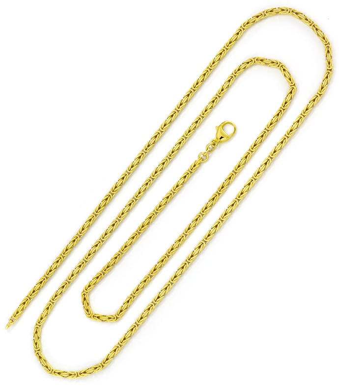 Foto 3 - Edle Königskette 80cm lang in massiv Gelbgold, K3394