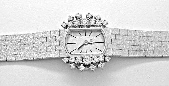 Foto 1 - Damen Diamanten-Armbanduhr, 18K Weißgold 0,78ct Topuhr, U1030