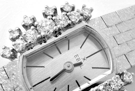Foto 3 - Damen Diamanten-Armbanduhr, 18K Weißgold 0,78ct Topuhr, U1030